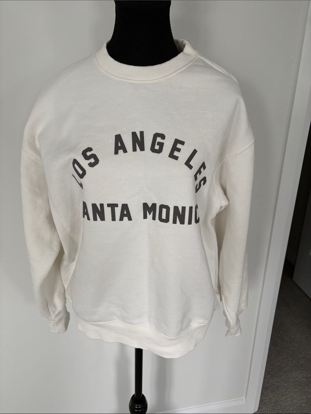 Los Angeles Santa Monica Crewneck Sweatshirt - White